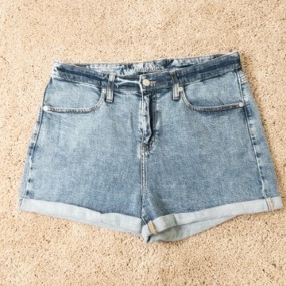 High-Rise Jean Shorts.